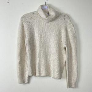 Topshop Cream Camel Turtleneck Roll Knitted Sweater NWT Size 4-6